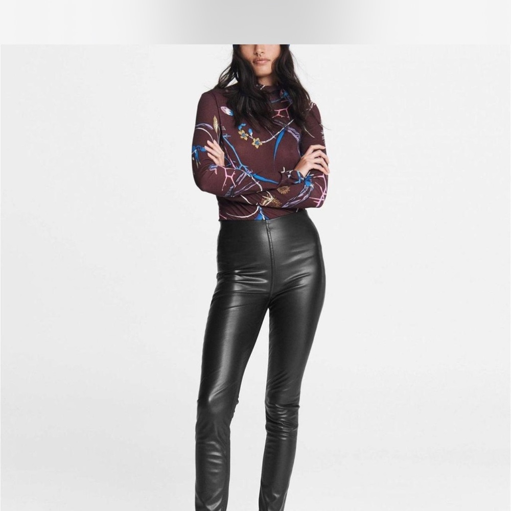 rag & bone Black Straight Leg Pants